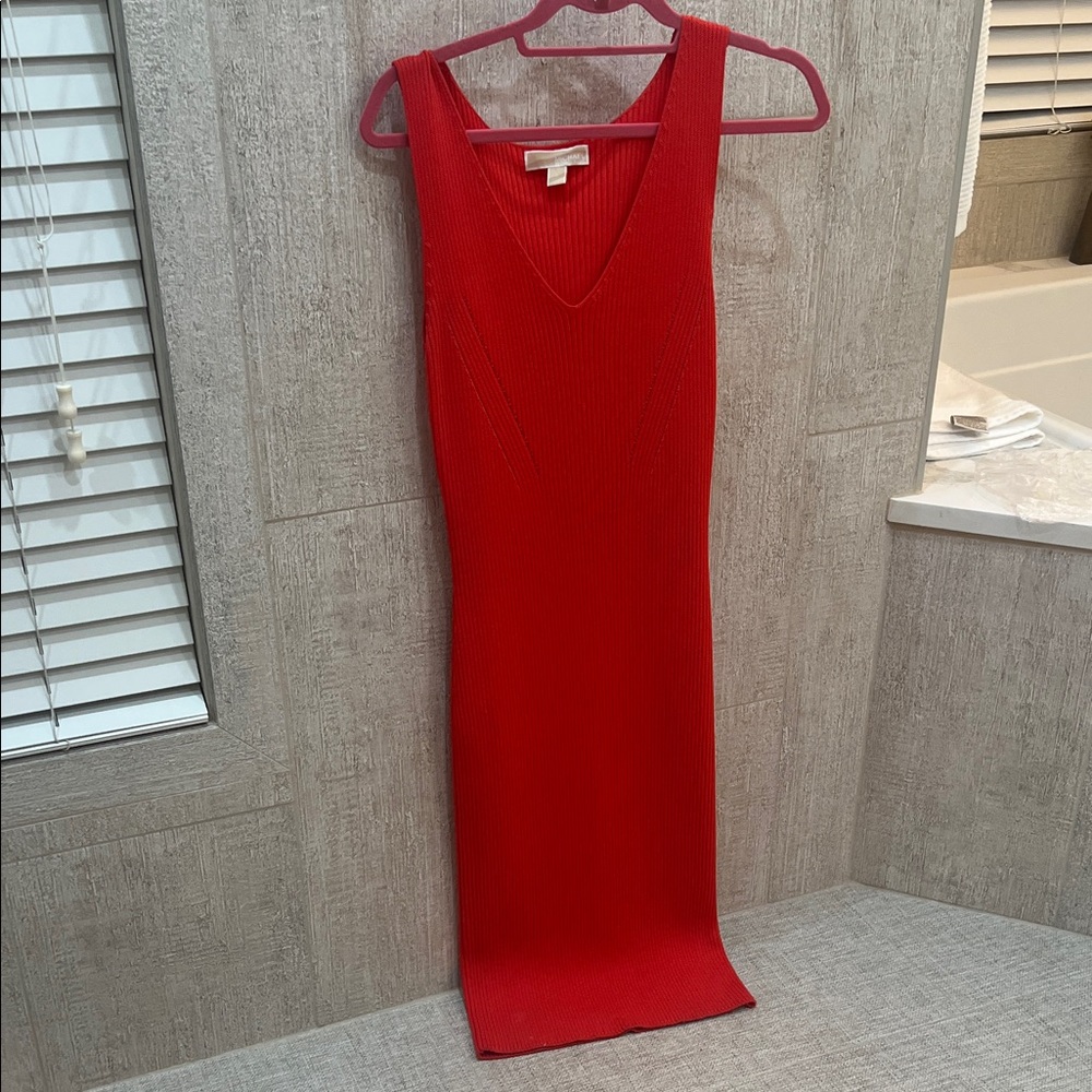 Michael kors Elegant Red Sleeveless Dress